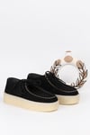 Extra Shoes İstanbul Loafer Siyah Süet Görünümlü Platform Ayakkabı Hem Şık hem Rahat