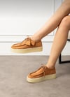 Extra Shoes İstanbul Loafer Taba Süet Görünümlü Platform Ayakkabı Hem Şık hem Rahat