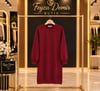 Uzun bordo Sweat 