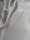 CM 14K Mini Yonca Model Zirkon Taşlı Gold Bileklik