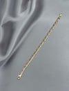 CM 14K Simli Örgü Model Gold Bileklik