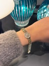 CM 14K Trapez Baget Kordon Model Zirkon Taşlı Gold Bileklik