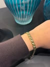 CM 14K Yassı Halat Model Zirkon Taşlı Gold Bileklik