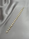 CM 14K Yonca Model Zirkon Taşlı Gold Bileklik