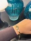 Xuping 14K Asimetrik Daire Plaka Model Zirkon Taşlı Gold Bileklik