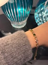 Xuping 14K Dörtgen Model Zirkon Taşlı Gold Bileklik
