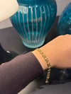 Xuping 14K Geçmeli Düğüm Model Zirkon Taşlı Gold Bileklik