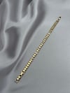 Xuping 14K Geometrik Taşlı Model Zirkon Taşlı Gold Bileklik