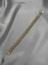 Xuping 14K Hasır Desen Gold Bileklik