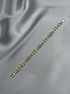Xuping 14K Izgara Model Zirkon Taşlı Gold Bileklik