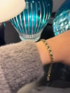Xuping 14K Minimal Üçgen Kordon Model Zirkon Taşlı Gold Bileklik