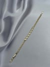 Xuping 14K Minimal Üçgen Kordon Model Zirkon Taşlı Gold Bileklik