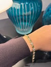 Xuping 14K Seri Kalp Model Zirkon Taşlı Gold Bileklik