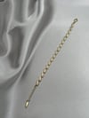 Xuping 14K Sıralı Damla Model Zirkon Taşlı Gold Bileklik