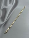 Xuping 14K Ters Kalp Model Zirkon Taşlı Gold Bileklik