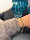 Xuping 14K Üç Sıra Hasır Model Zirkon Taşlı Gold Bileklik
