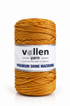  Vollen Yarn Premium Shine (Simli) Polyester Makrome 100Gr/150M ,çanta ipi,supla ipi,bileklik ipi,Sarı
