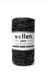  Vollen Yarn Premium Shine (Simli) Polyester Makrome 100Gr/150M ,çanta ipi,supla ipi,bileklik ipi,Siyah