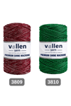  Vollen Yarn Premium Shine (Simli) Polyester Makrome 100Gr/150M ,çanta ipi,supla ipi,bileklik ipi,Vizon