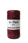  Vollen Yarn Premium Shine (Simli) Polyester Makrome 100Gr/150M ,çanta ipi,supla ipi,bileklik ipi,Bordo