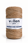  Vollen Yarn Premium Shine (Simli) Polyester Makrome 100Gr/150M ,çanta ipi,supla ipi,bileklik ipi,Vizon