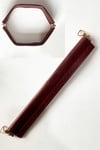  Vollen Yarn Suni Deri Gizli Çanta Bursu 30cm, Bordo