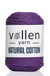 100GR/200MT Premıum Doğal Koton Amıgurumi ve punch ipi,Tığ işi el örgü ipi,Mor