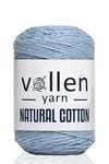 100GR/200MT Premıum Doğal Koton Amıgurumi ve punch ipi,Tığ işi el örgü ipi,Buz Mavi