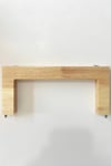 Ahşap Çanta Bursu Düz 20cm , Krem