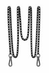 Metal Çanta Zinciri Kare Model Kararmaz 120cm, Siyah