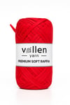 Premıum Softy Rafya, Polyester Yumuşak Rafya İp ,Kırmızı