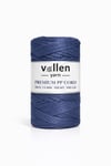 Vollen Yarn 1.5mm Polyester Makrome İpi 100gr 150 mt,Denim Mavi