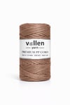 Vollen Yarn 1.5mm Polyester Makrome İpi 100gr 150 mt,Camel