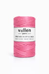 Vollen Yarn 1.5mm Polyester Makrome İpi 100gr 150 mt,Fuşya
