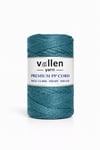 Vollen Yarn 1.5mm Polyester Makrome İpi 100gr 150 mt,Petrol Mavi