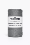 Vollen Yarn 2mm Polyester Makrome İpi 200 Gr 230 Mt,Koyu Gri