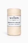 Vollen Yarn 2mm Polyester Makrome İpi 200 Gr 230 Mt,Ekru