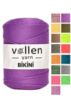 Vollen Yarn Bikini Mayo İpi,Su Tutmaz,Yazlık Pareo,Elbise,Şort,Bluz ipliği 100Gr/165Mt,MOR