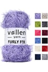 Vollen Yarn Furly Fox El Örgü İpi Hırka Kazak İpliği,Tuylu ip,Pelus ,Sakalli ,Battaniye ve Paspas ipi,LİLA