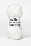 Vollen Yarn Furly Fox El Örgü İpi Hırka Kazak İpliği,Tuylu ip,Pelus ,Sakalli ,Battaniye ve Paspas ipi,Beyaz