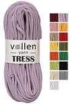 Vollen Yarn Makrome Tress İp, 10 METRE  Kordon Kaytan Dokuma İpi,Sepet İpi,Çok Amaçlı ip,LİLA
