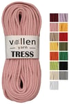 Vollen Yarn Makrome Tress İp, 10 METRE  Kordon Kaytan Dokuma İpi,Sepet İpi,Çok Amaçlı ip,PEMBE