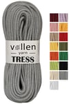 Vollen Yarn Makrome Tress İp, 10 METRE  Kordon Kaytan Dokuma İpi,Sepet İpi,Çok Amaçlı ip,GRİ