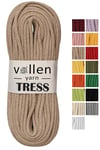 Vollen Yarn Makrome Tress İp, 10 METRE  Kordon Kaytan Dokuma İpi,Sepet İpi,Çok Amaçlı ip,BEJ