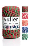 Vollen Yarn Premium 175 Metre 200 G Marteniçka Ipi,Hediye Paketleme Ipi,Kırmızı Yeşil