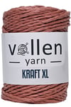 Vollen Yarn Premıum 3 Büküm Kağıt Halat İpi, Dikiş Makinesi İpi, Hasır Çanta Ve Şapka İpi 250Gr,Kahverengi