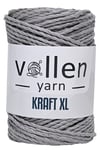 Vollen Yarn Premıum 3 Büküm Kağıt Halat İpi, Dikiş Makinesi İpi, Hasır Çanta Ve Şapka İpi 250Gr,Açık Gri