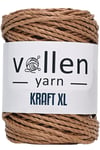 Vollen Yarn Premıum 3 Büküm Kağıt Halat İpi, Dikiş Makinesi İpi, Hasır Çanta Ve Şapka İpi 250Gr,Koyu Natural