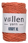 Vollen Yarn Premıum 3 Büküm Kağıt Halat İpi, Dikiş Makinesi İpi, Hasır Çanta Ve Şapka İpi 250Gr,Turuncu