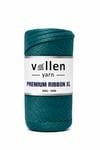 Vollen Yarn Premium 4mm Polyester Ribbon İpi 200Gr/100Mt, PETROL MAVİ